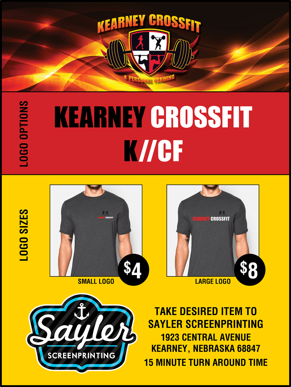 Sayler Screen Printing Advertisement – Kearney CrossFit